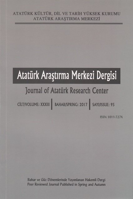 Atatürk Araştırma Merkezi Dergisi Sayı: 95, 2017