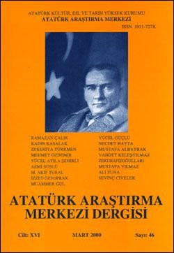 Atatürk Araştırma Merkezi Dergisi, Mart 2000 , Sayı: 46, 2000