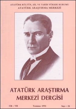 Atatürk Araştırma Merkezi Dergisi, Temmuz 1991 , Sayı: 21, 1991