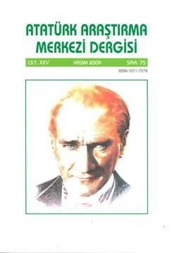 Atatürk Araştırma Merkezi Dergisi, Kasım 2009 ,Sayı:75, 2011