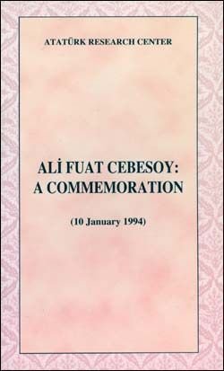 Ali Fuat Cebesoy: A Commemoration (10 January 1994), 1999