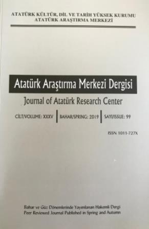 Atatürk Araştırma Dergisi Sayı: 99, 2019